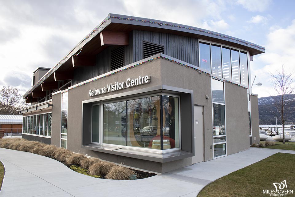 Kelowna Visitor Centre in Downtown Kelowna | Photo copyright (c) 2021 Miles Overn Photography