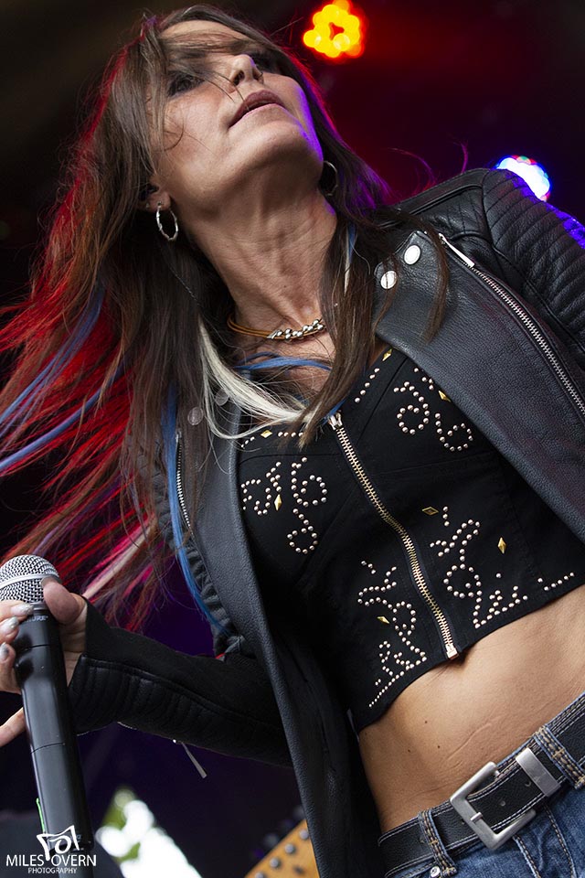 Kat Lawrence of Headpins at Rock The Lake | Photo copyright (c) 2019 Miles Overn Photography