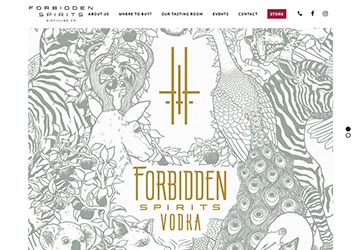 Image of Forbidden Spirits website