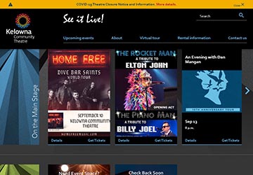 Image of Kelowna Community Theatre Website