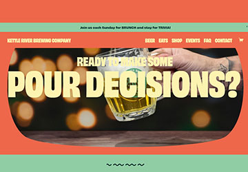 Image of Lakesider Brewing website