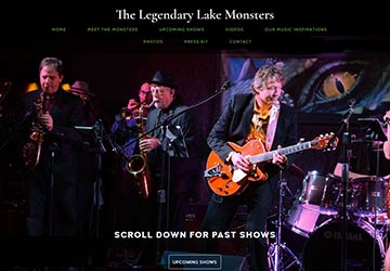 Image of The Legendary Lake Monsters website