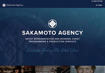 Image of Sakamoto Agency website