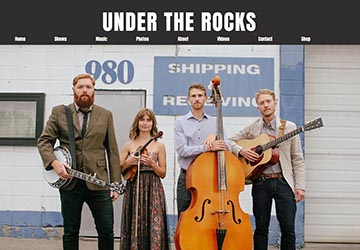 Image of Under The Rocks website